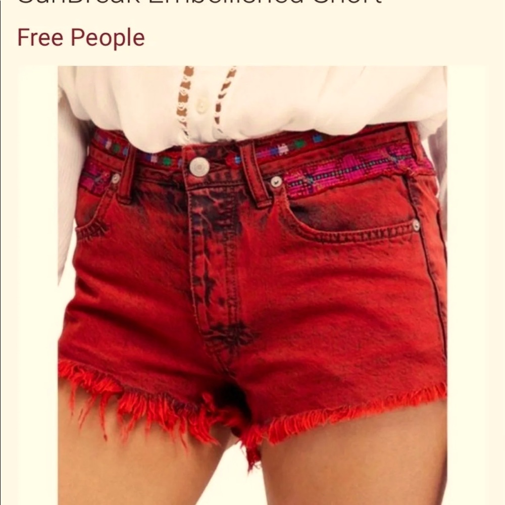 Free People Sunbreak Jean shorts